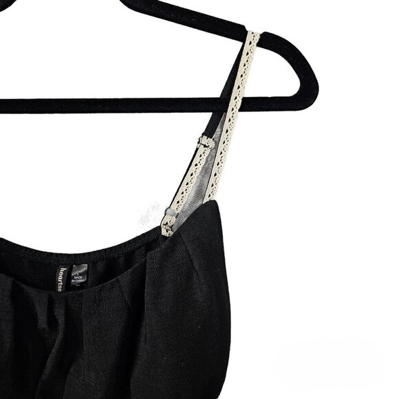 💎376 Heartsoul Embroidered Black & White Boho Tank Top - Picture 4 of 8